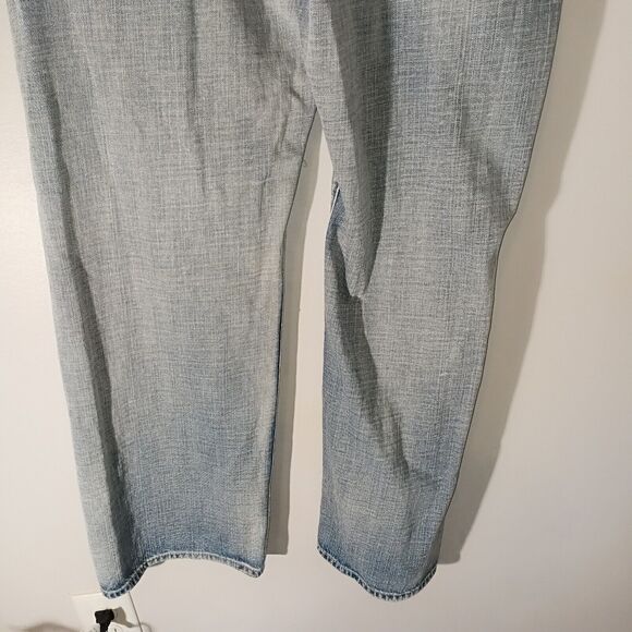 Levis 569 Jeans Men's 40x32 Blue Light Wash Denim Loose Straight - Picture 10 of 16